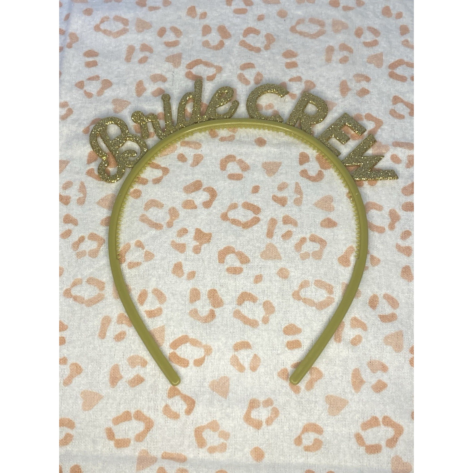 Lot Of 4 Bride Crew Plastic Headbands Bridesmaid Bachelorette Wedding Attire